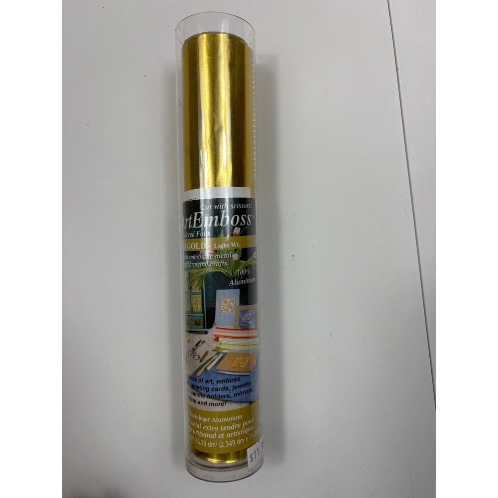 Amaco ArtEmboss Bright‎ Gold Foil Discontinued Extra Soft Embossing Sheets